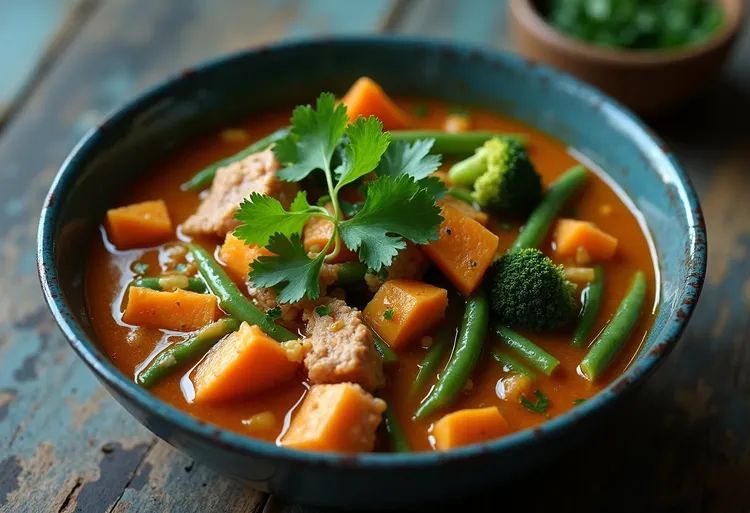 Thai green pork curry