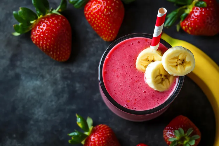 Tropical vegan smoothie