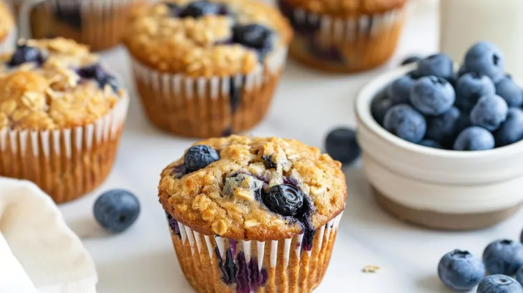 Vanilla blueberry protein muffins