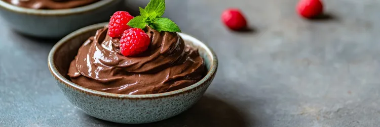 Vegan choc-raspberry dessert