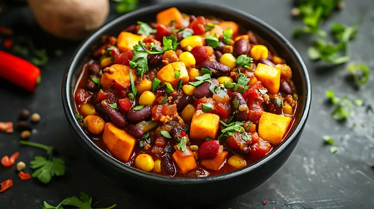 Veggie loaded chili