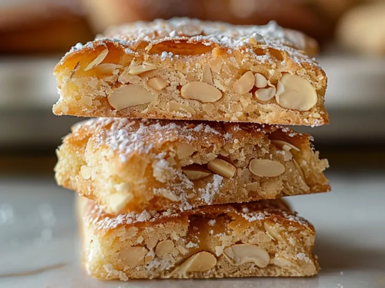 White chocolate & macadamia blondies