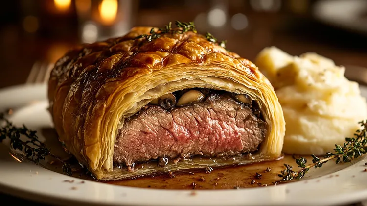 Air fryer beef wellington
