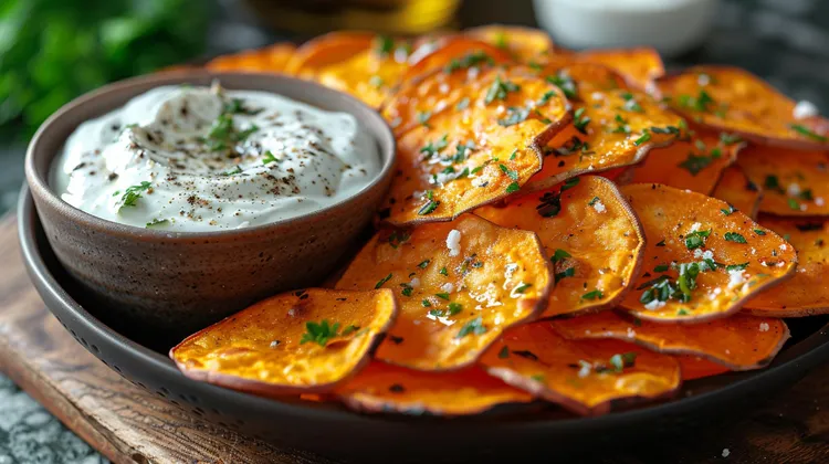 Air fryer sweet potato chips