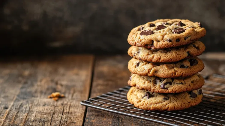 Air fryer choc-chip cookies