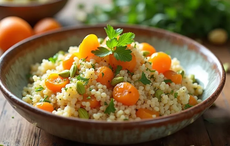 Apricot and pistachio couscous