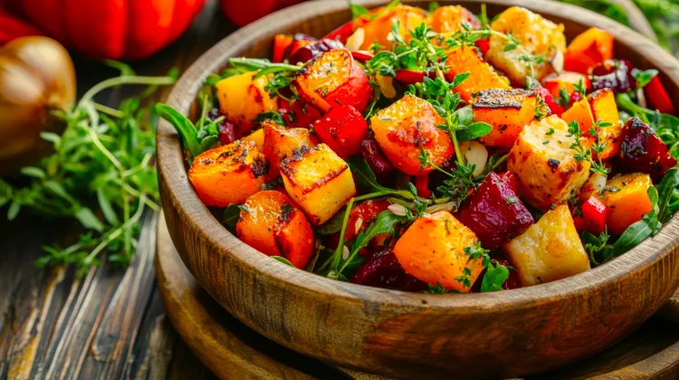 Baked vegetables