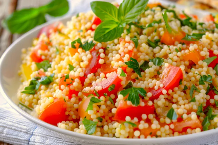 Balsamic tomato couscous