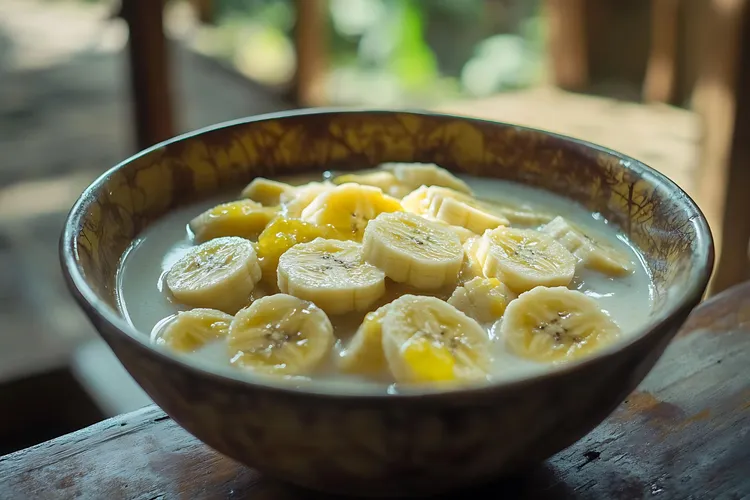 Bananas in coconut milk