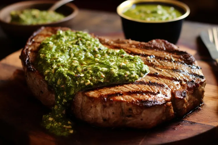 Bbq beef with salsa verde