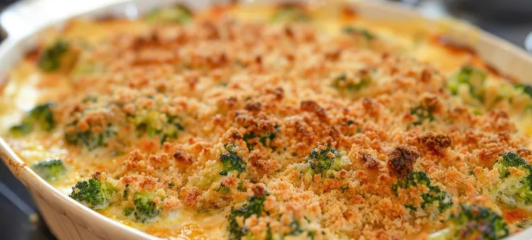 Broccoli with crunchy garlic sourdough crumbs