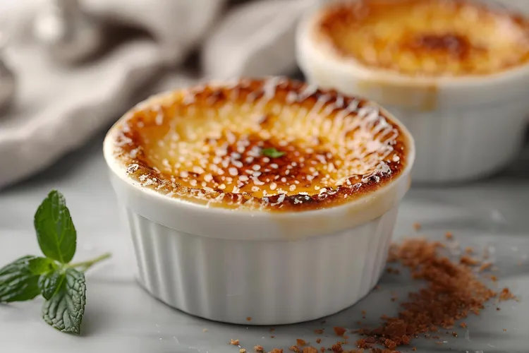 Cardamom-infused custard