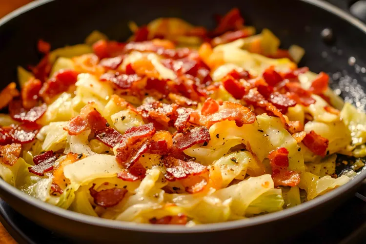 Bacon cheddar cabbage