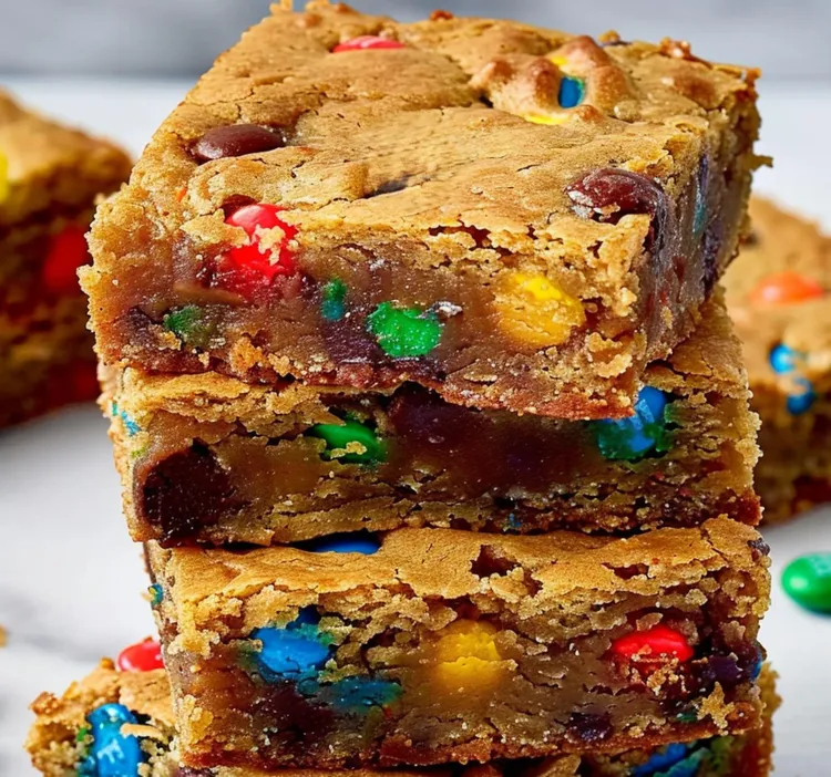 Choc-chip funfetti blondies