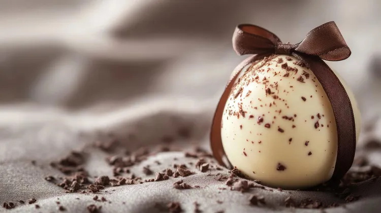 Chocolate truffle easter eggs