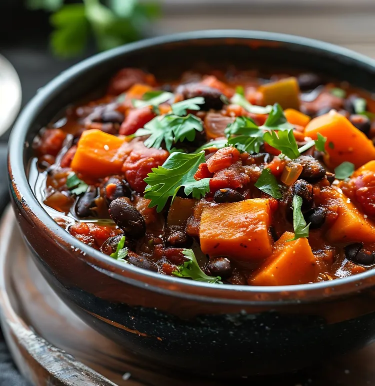 Chorizo sweet potato chili