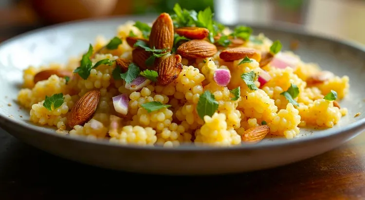 Couscous with toasted almonds