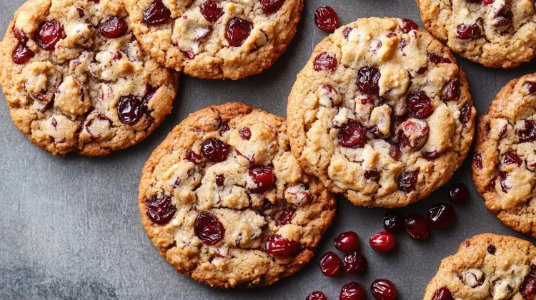 Cranberry and white chocolate shortbread