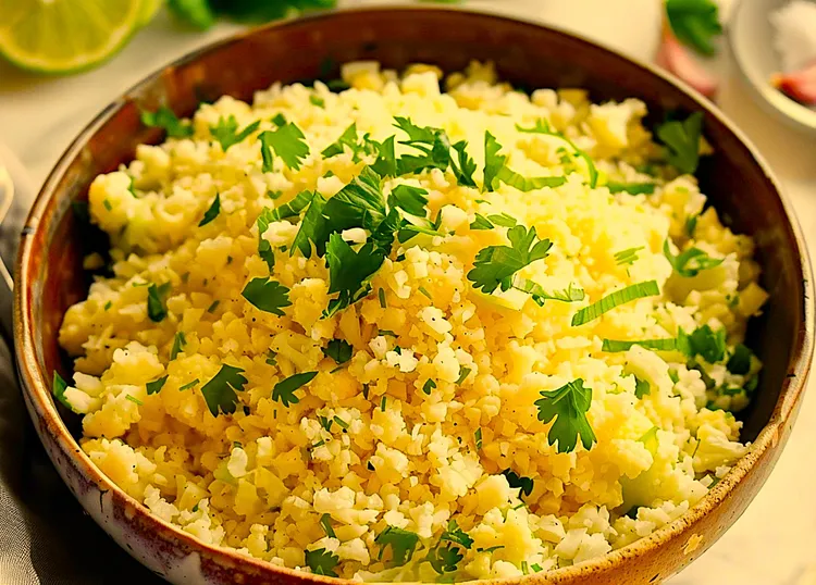 Indian-spiced cauliflower rice