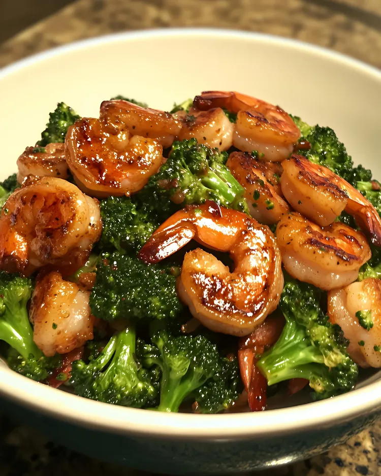 Easy shrimp and broccoli stir fry