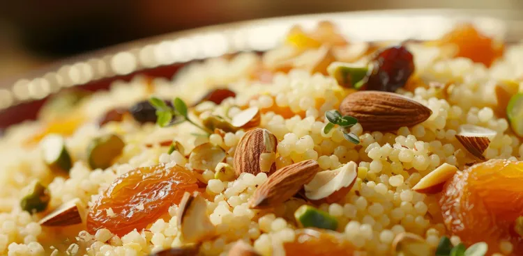 Fruit and nut breakfast couscous
