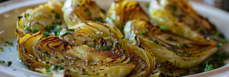 Garlic roasted cabbage