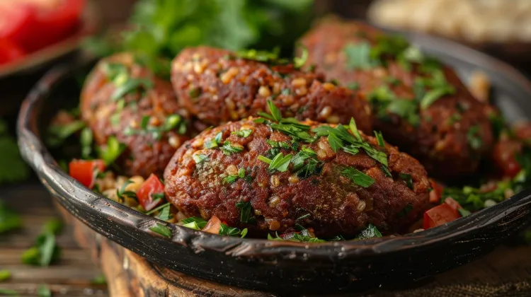 Kofta with tabbouleh