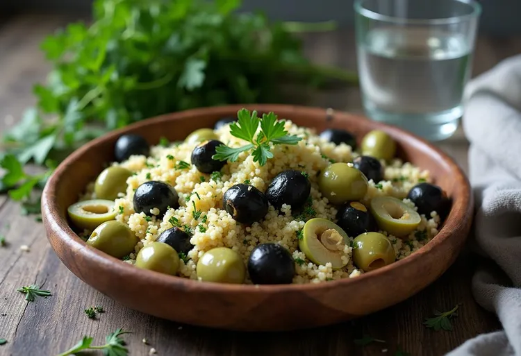 Lemon, olive and parsley couscous