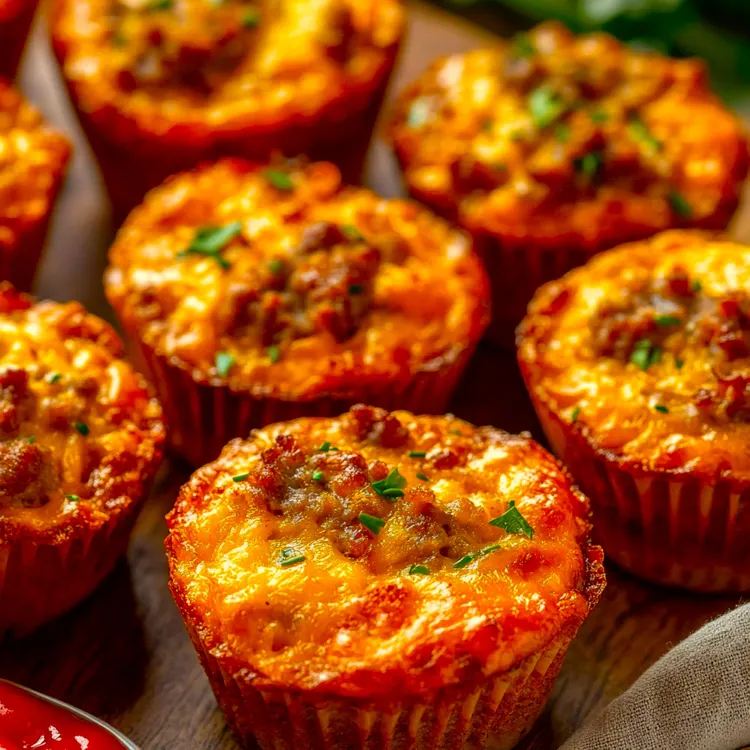 Little pies with sweet potato topping