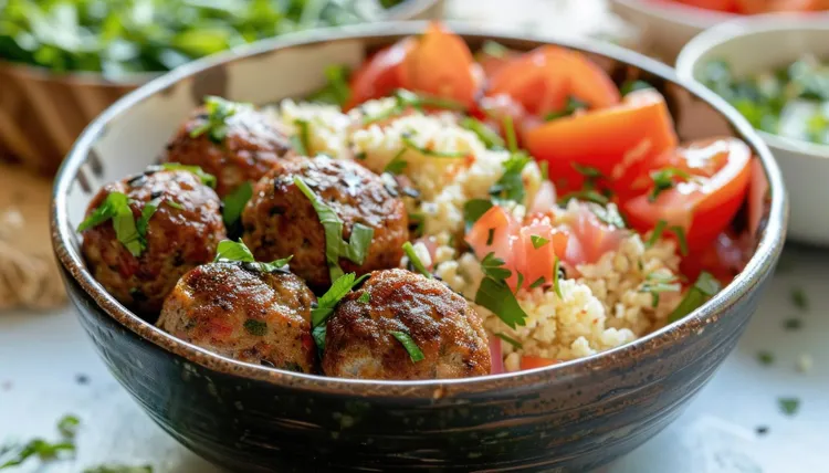 Meatballs with couscous