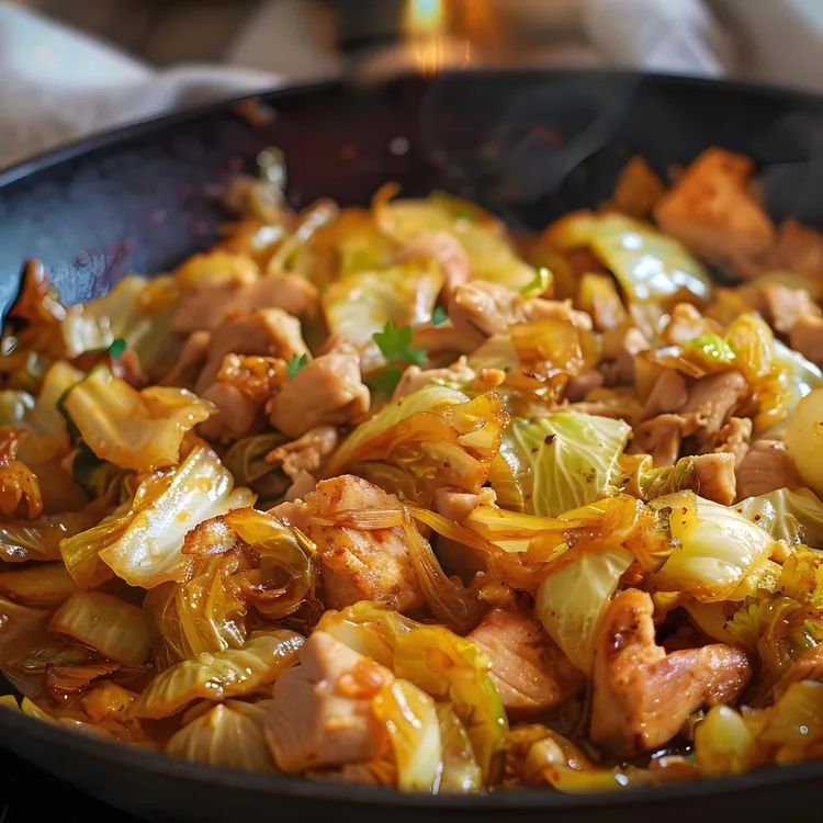 Chicken cabbage skillet