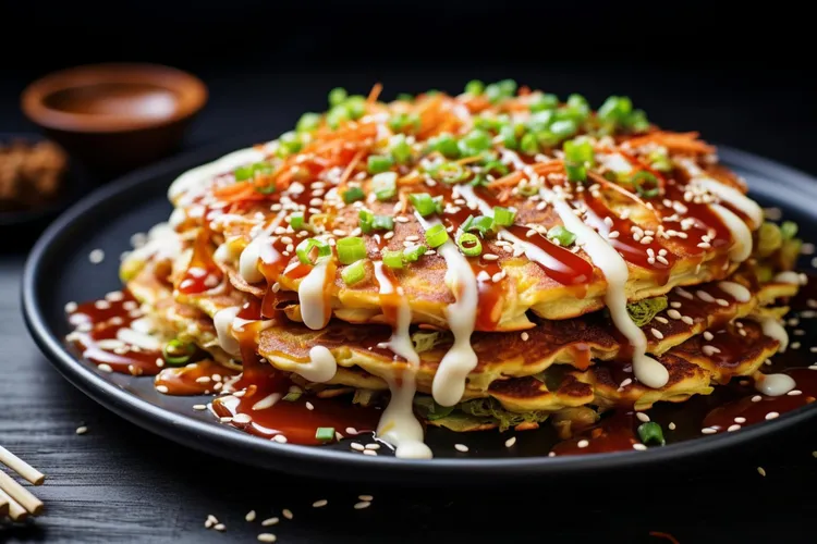 Okonomiyaki (japanese pancakes)