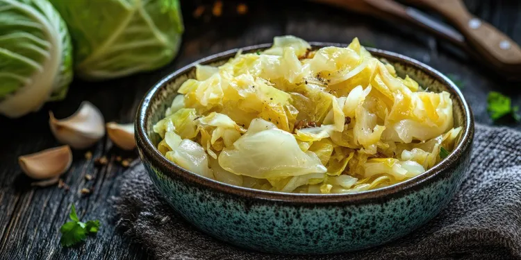 Parmesan garlic cabbage