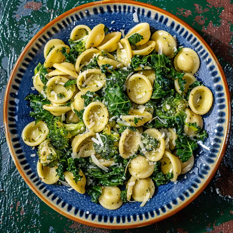 Pasta-shell risotto with broccoli rabe