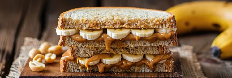 Peanut butter and banana toasties