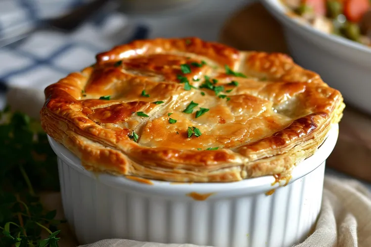 Red curry chicken pot pies