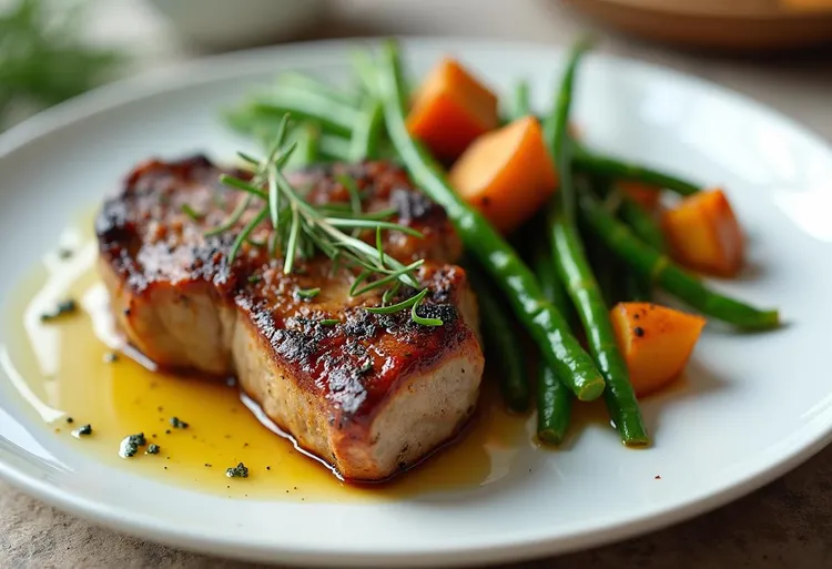 Rosemary & garlic roasted pork