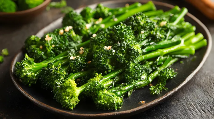 Garlic-infused sauteed broccolini