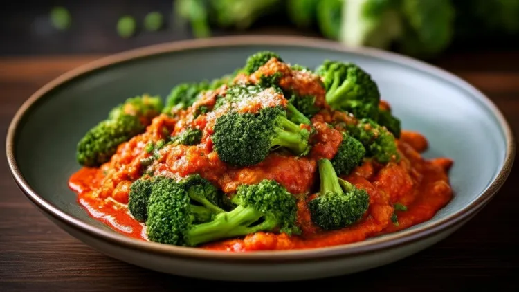 Tomato-broccoli medley with black pepper