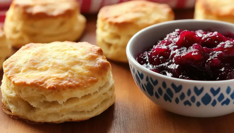 Scones with cardamom date spread