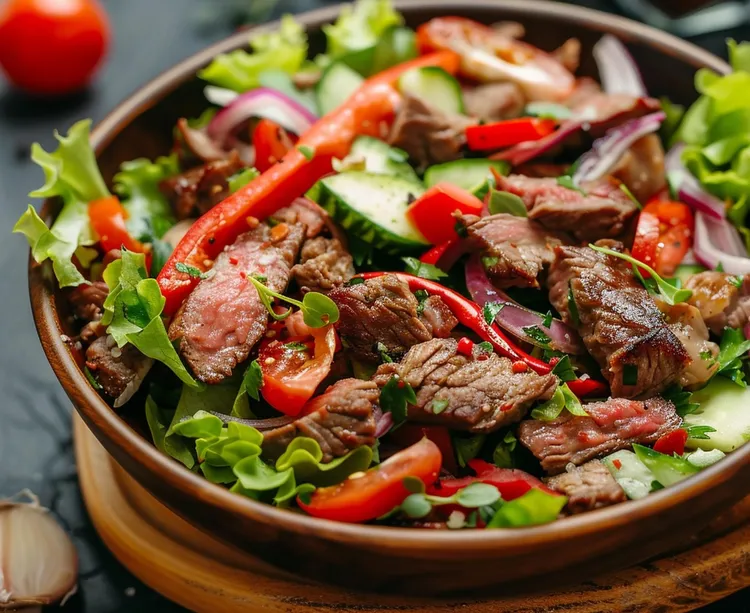 Summer beef salad