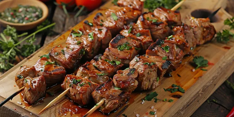 Sweet chilli coconut skewers