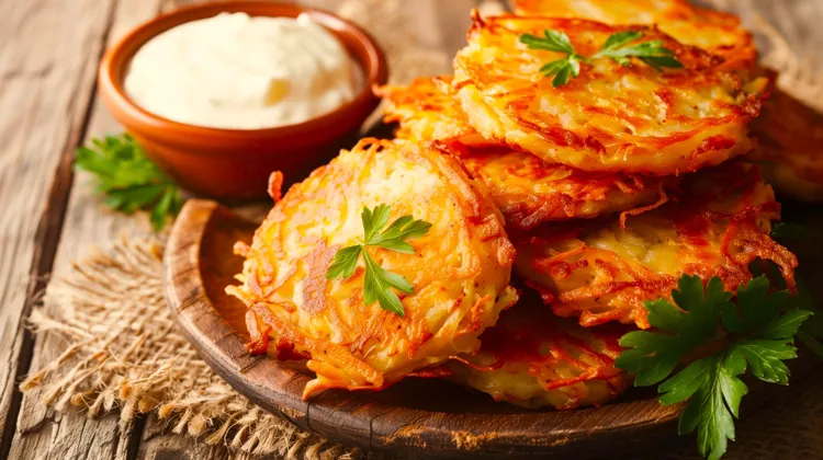 Sweet potato latkes