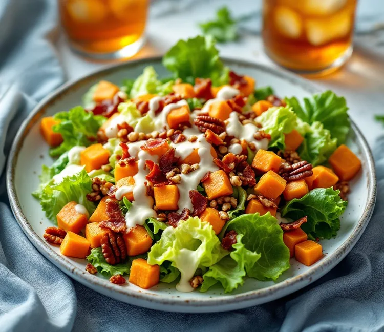 Sweet potato salad with buttermilk dressing