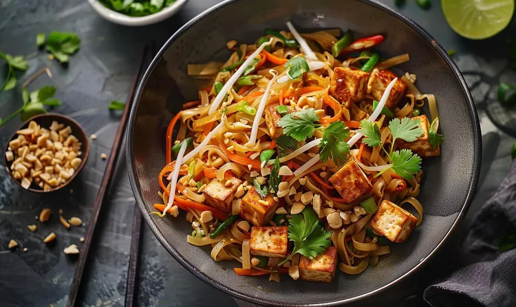 Vietnamese tofu and noodle salad