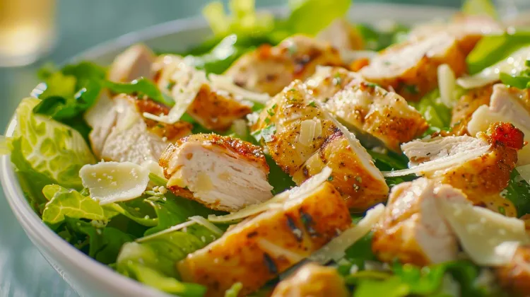 Balsamic chicken salad with parmesan