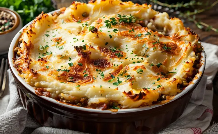 Beef goulash pie