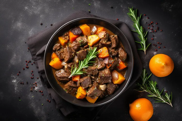 Braised beef