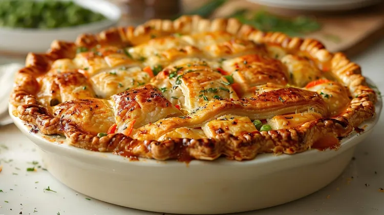 Chicken and vegetable pies