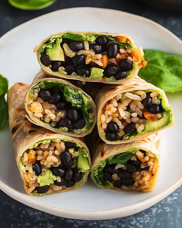 Chicken, black bean and rice wraps with cheddar cheese